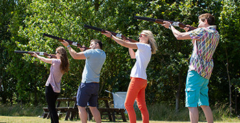 Laser clay shooting at Potters Resorts